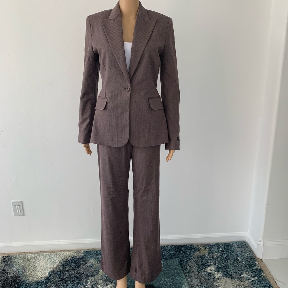 Jenni Button Blazer and Suit Pant Set